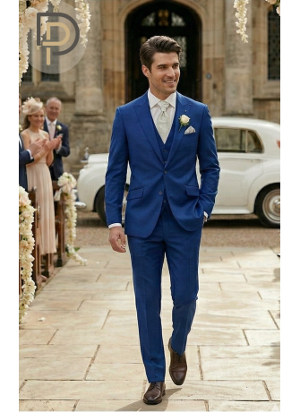 Costume mariage bleu