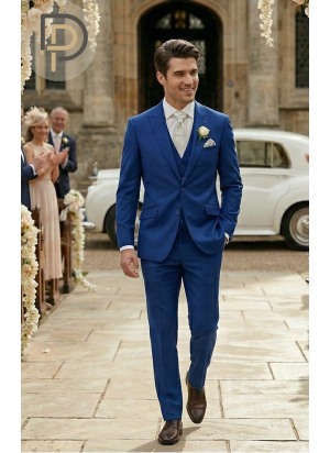 Costume mariage bleu