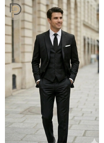 Costume noir mariage