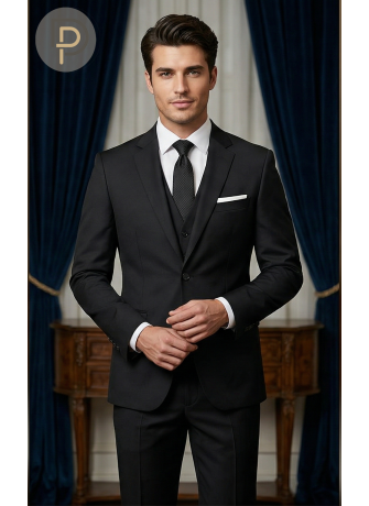 Costume Classique Noir Élégant | Progetto Uomo
