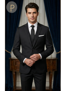 Elegant Black Classic Suit