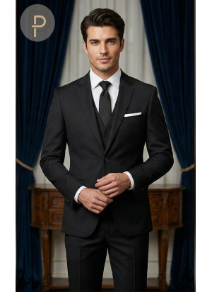 Costume Classique Noir Élégant | Progetto Uomo