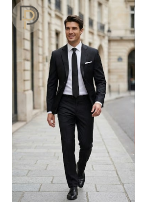 Costume Classique Noir Élégant | Progetto Uomo