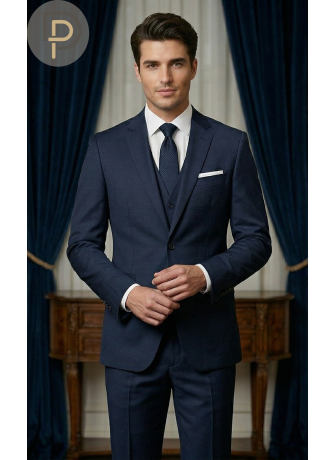 Costume Classique Bleu Marine