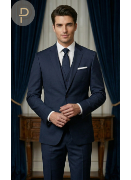 Costume Classique Bleu Marine