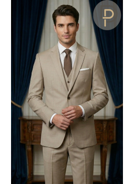 Elegant Beige Classic Suit