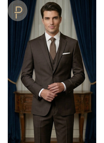 Dark Brown Classic Suit