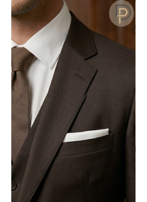 Costume Classique Marron Foncé