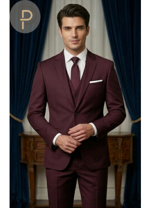 Costume bordeaux slim