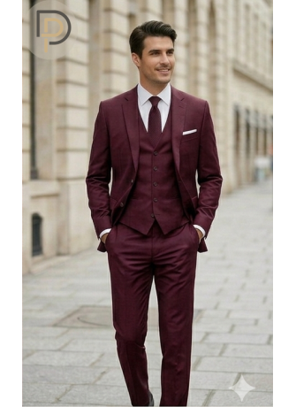 Costume bordeaux slim